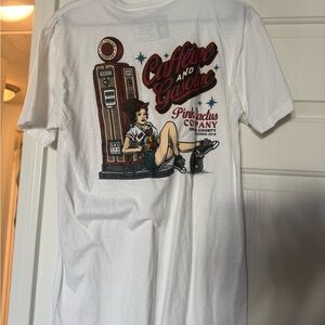 Cactus White Graphic Tee